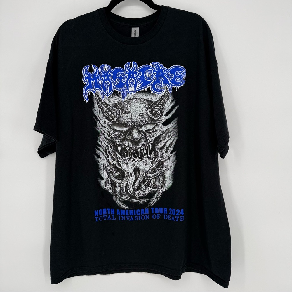 Masacre Death Metal Band 2024 Tour Total Invasion Shirt Osmose Productions 2XL